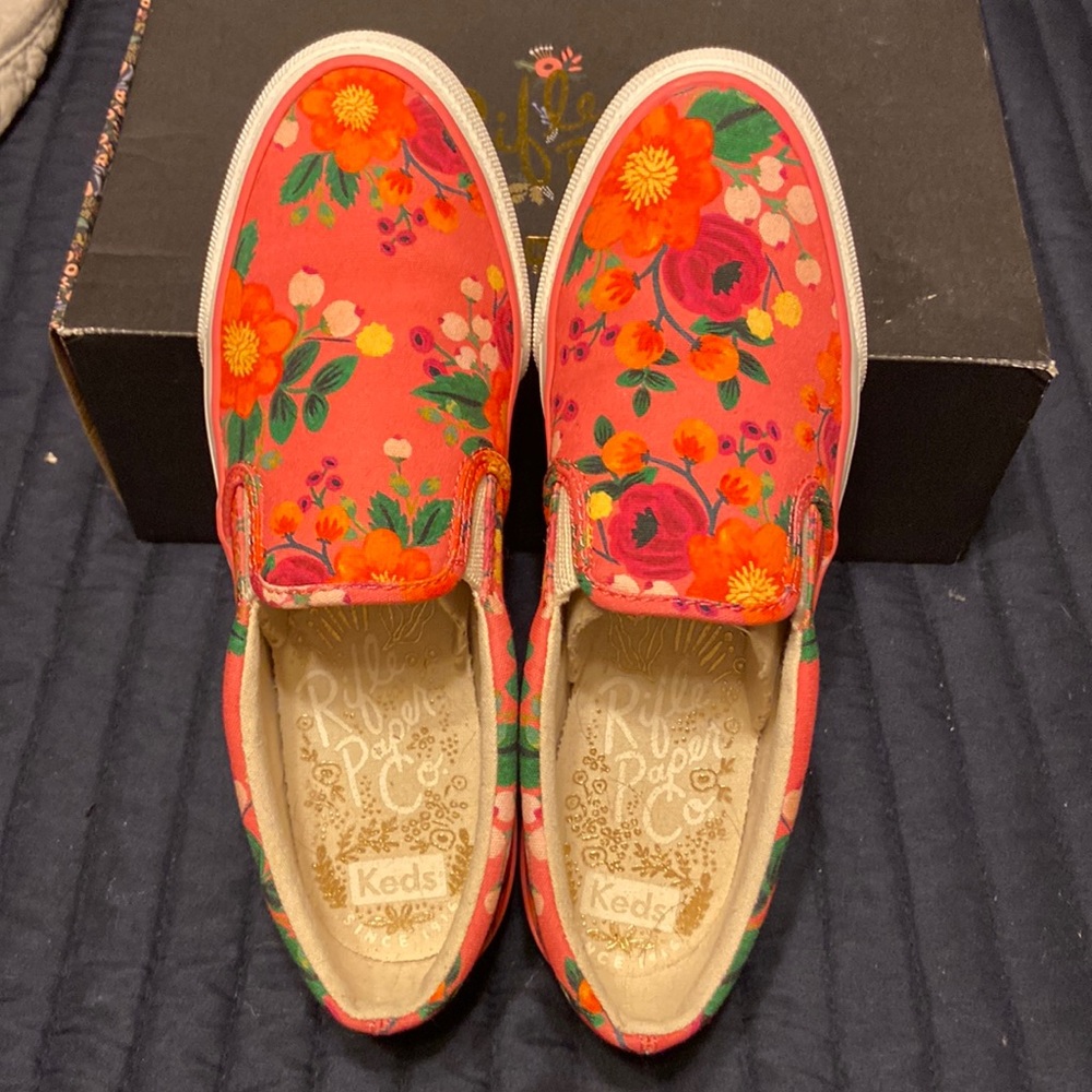 Keds Rifle Paper Co slip ons